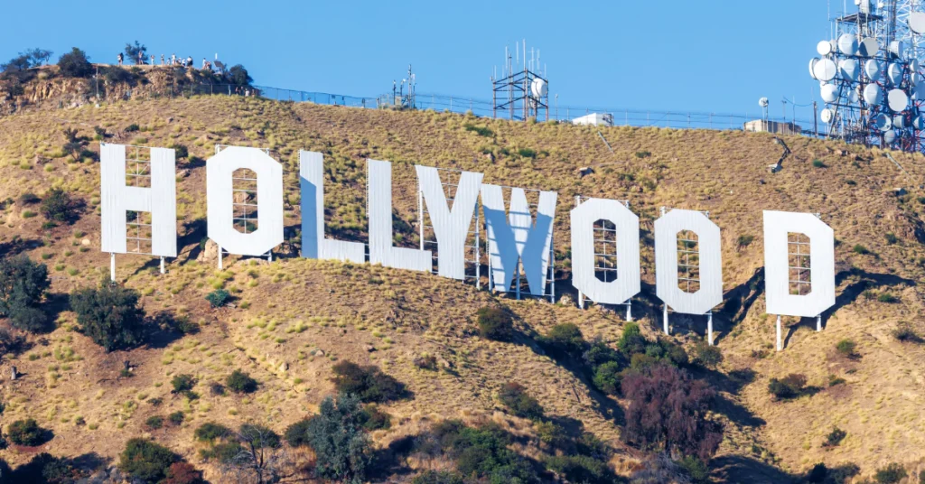 Hollywood Sign on a hillside in Los Angeles