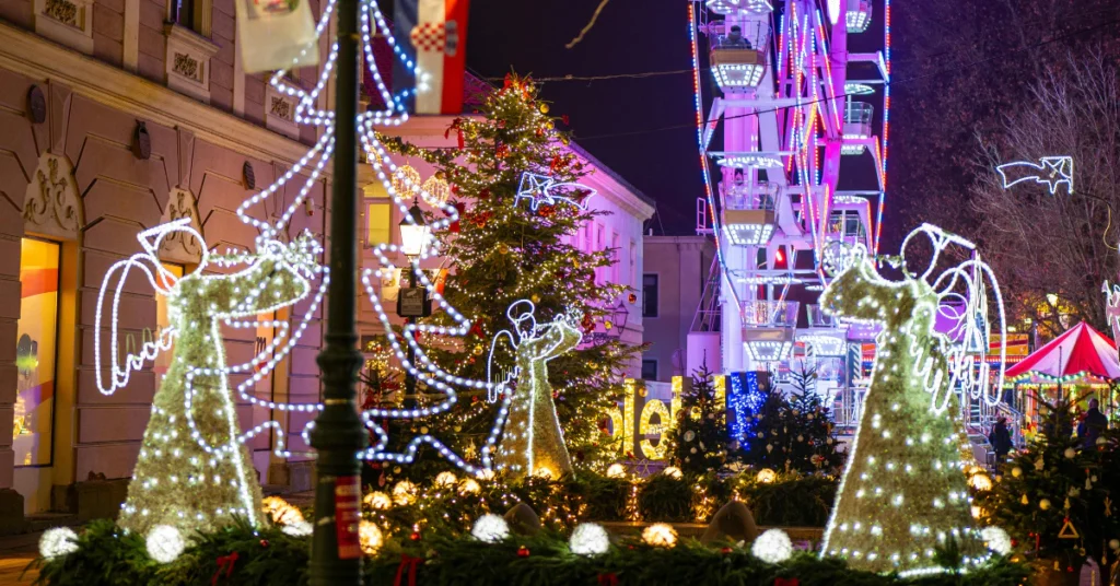 Gatlinburg Winter Magic festival lights downtown